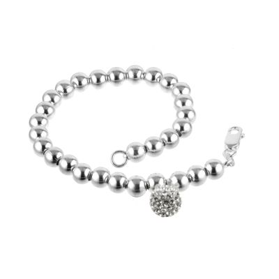 Giles Deacon Sterling Silver and Crystal 7.5" Ball Bracelet - Product number 6564682