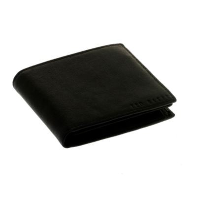 Ted Baker black leather wallet with coin pocket