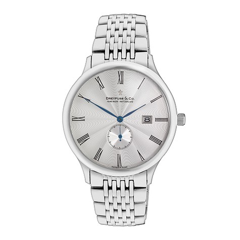 Dreyfuss & Co mens stainless steel bracelet watch