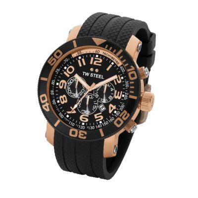 TW Steel mens rose gold watch