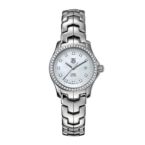 tag Heuer Link ladies diamond set bracelet watch