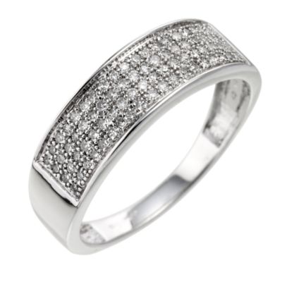 9ct White Gold Channel Set Diamond Ring - Product number 6567053
