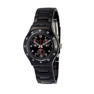 Swatch Black n Red Men` Bracelet Watch