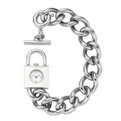 Jacobs ladies padlock chain watch