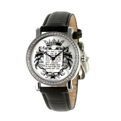 Juicy Couture Fairytale ladies black strap watch