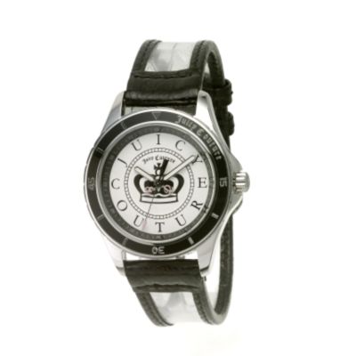 juicy couture Stella ladies black strap watch