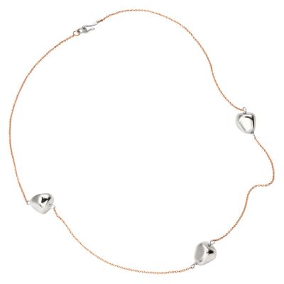 Soffio 18ct rose gold and silver boule