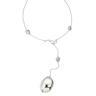 Breil Milano Soffio stainless steel and sterling silver Y shaped boule necklace - Product number 6576001