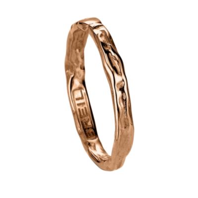 Milano Desideri 18ct rose gold ring - size L