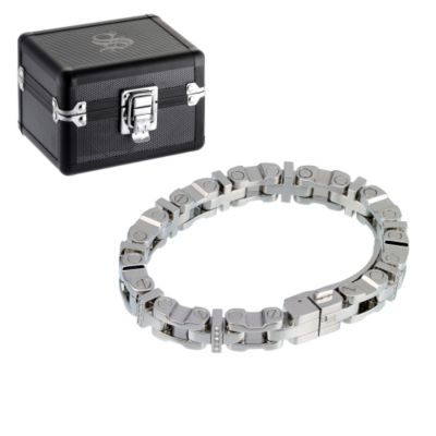 Simmons Jewelry Co. stainless steel and diamond bracelet - Product number 6582508