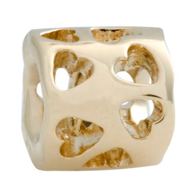 Pandora 14ct gold open hearts bead - Product number 6583024
