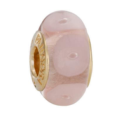 Pandora Murano glass and 14ct gold pink and white bead - Product number 6583113