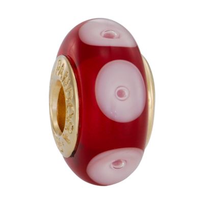 Pandora Murano glass and 14ct gold red and white bead - Product number 6583121