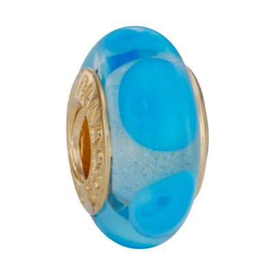 Pandora Murano glass and 14ct gold blue and white bead - Product number 6583148
