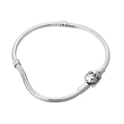 pandora sterling silver clasp bracelet 19cm