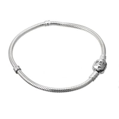 pandora sterling silver clasp bracelet 20cm
