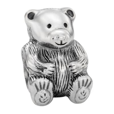 sterling silver teddy bear bead