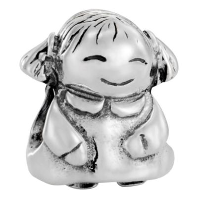 pandora sterling silver girl bead