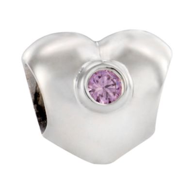 pandora sterling silver pink cubic zirconia