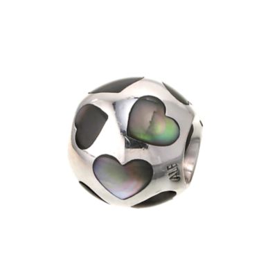 pandora sterling silver black mother of pearl