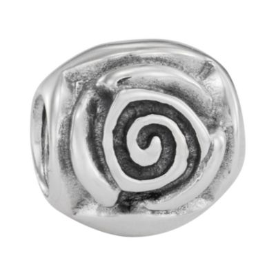 pandora sterling silver rose bead