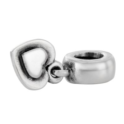 pandora sterling silver raised heart charm