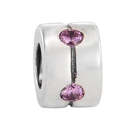 pandora sterling silver pink cubic zirconia cats