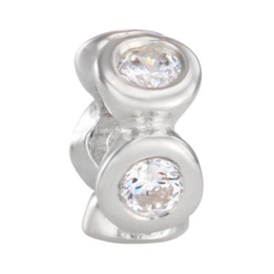 Pandora sterling silver and cubic zirconia sparkles bead - Product number 6585175
