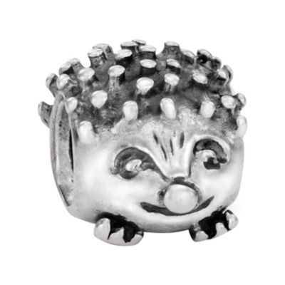 sterling silver hedgehog bead