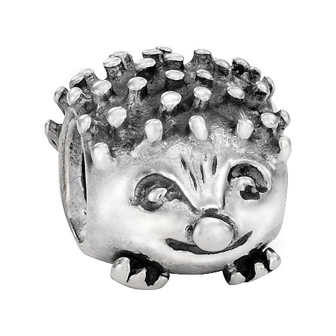 sterling silver hedgehog bead