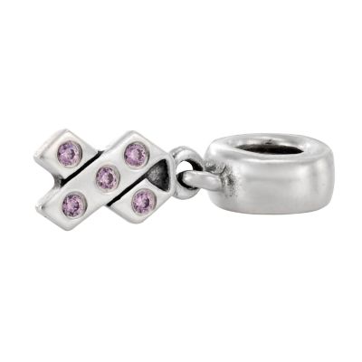 Pandora silver Breast Cancer Awareness pink ribbon charm - Product number 6585957