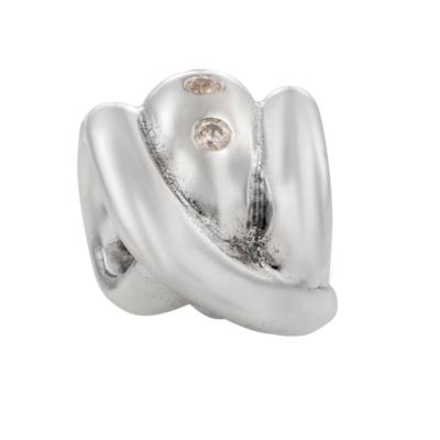 Pandora silver champagne cubic zirconia love knot bead - Product number 6586023