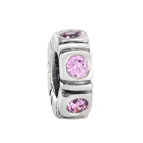 pandora sterling silver promise pink cubic
