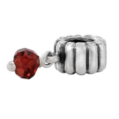 pandora sterling silver garnet January