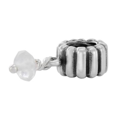 pandora sterling silver crystal April birthstone