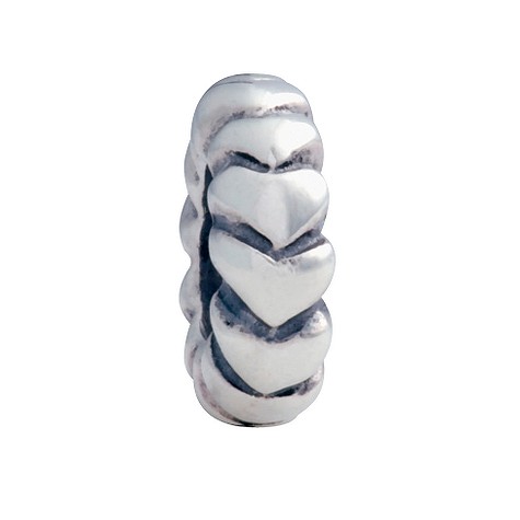 pandora sterling silver heart spacer