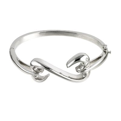 Open Hearts By Jane Seymour Diamond Heart Bangle