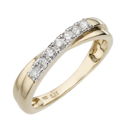 18ct Yellow Gold Quarter Carat Diamond Ring