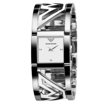 Armani ladies stainless steel bangle