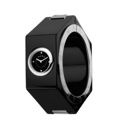 by Marc Jacobs ladies black bangle watch