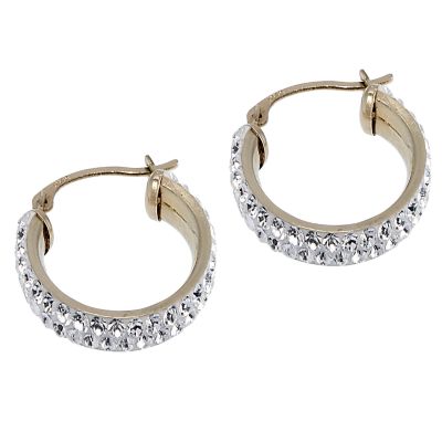 Evoke 9ct Yellow Gold Small Creole Earrings 15mm - Product number 6621651