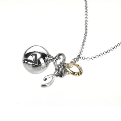 Sphere of Life Sterling Silver 18 Necklace