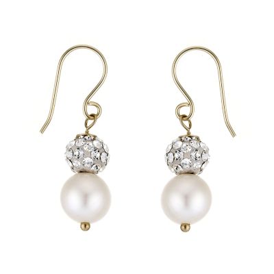 9ct Gold Cultured Freshwater Pearl Earrings - Product number 6624324