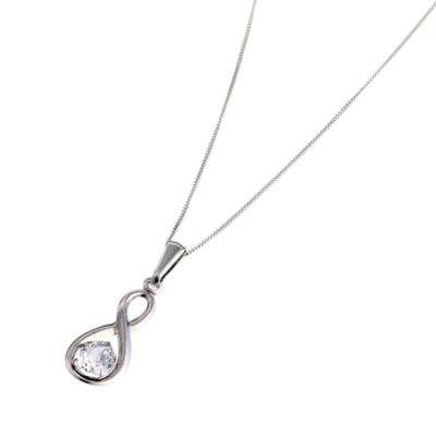 9ct White Gold Figure of 8 Pendant - Product number 6631045