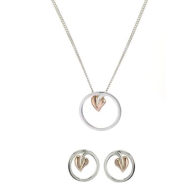 Clogau Gold Clogau Sterling Silver and 9ct Rose Gold Ivy