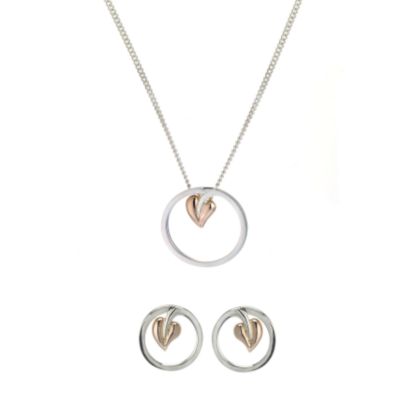 Clogau Gold Clogau Sterling Silver and 9ct Rose Gold Ivy