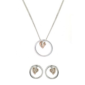 Clogau Gold Clogau Sterling Silver and 9ct Rose Gold Ivy