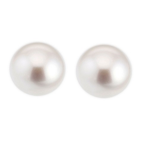 9ct gold cultured freshwater pearl 9.5mm stud
