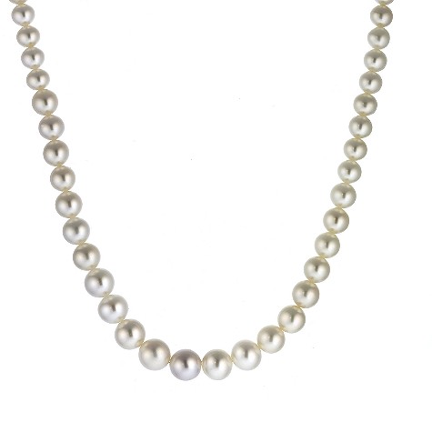 Cultured freshwater pearl 9ct gold necklace