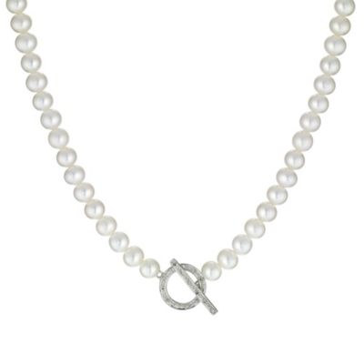 Cultured freshwater pearl 9ct gold necklace